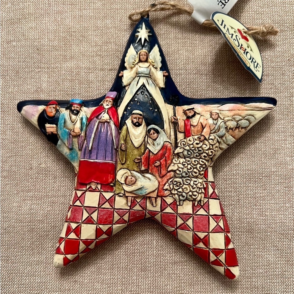 Jim Shore Heartwood Creeks Star Nativity 5”